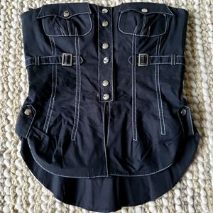 Byron Lars Black Corset Top, size 2